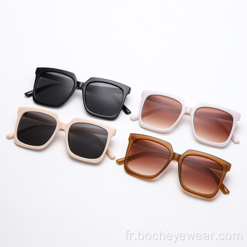 Carré de la mode européenne et américaine grand cadre Lunettes de soleil Tendance de la mode féminine les mêmes lunettes de soleil lunettes de soleil de rue pour hommes s2